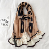 Luxury Cotton Scarf Large Shawls