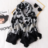 Luxury Cotton Scarf Large Shawls