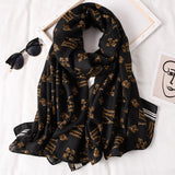 Luxury Cotton Scarf Large Shawls