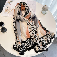 Luxury Cotton Scarf Large Shawls