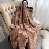 Warm WinterLuxury Horse Women Cashmere Scarfs