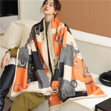 Warm WinterLuxury Horse Women Cashmere Scarfs