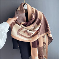 Warm WinterLuxury Horse Women Cashmere Scarfs