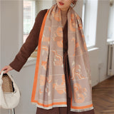 Warm WinterLuxury Horse Women Cashmere Scarfs