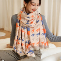 Warm WinterLuxury Horse Women Cashmere Scarfs