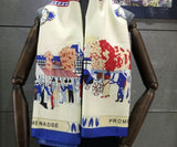 Twill Silk Scarf Women Print Shawl Femme Square Scarves