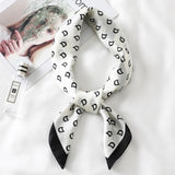 Silk Neck Scarf Print Square Hair Scarves