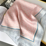 Silk Neck Scarf Print Square Hair Scarves