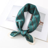 Silk Neck Scarf Print Square Hair Scarves