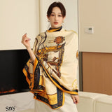 Luxury Floral Tassel Viscose Shawl Scarf Lady High Quality - Namata Newyork