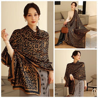 Luxury Floral Tassel Viscose Shawl Scarf Lady High Quality - Namata Newyork