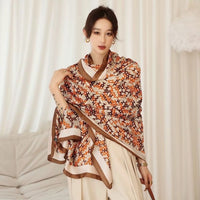 Luxury Floral Tassel Viscose Shawl Scarf Lady High Quality - Namata Newyork