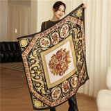 Luxury Silk Square Scarf Print Shawls