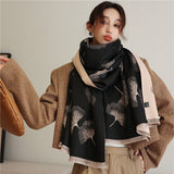 Horse Winter Scarf Cashmere Shawls Wraps Women