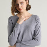 Women neck  Casual Sweater Candy Color Knitted