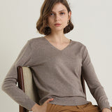 Women neck  Casual Sweater Candy Color Knitted